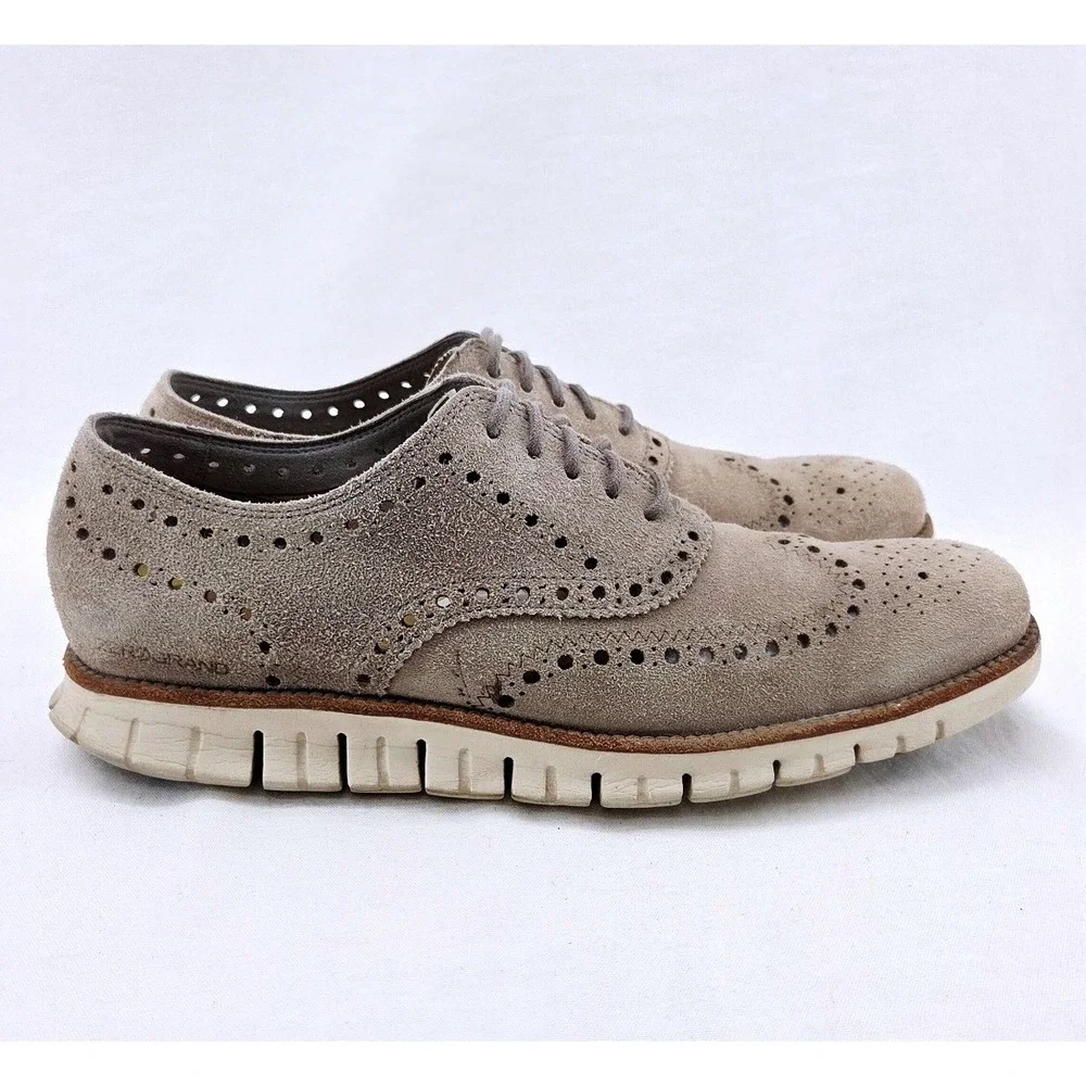 Cole Haan ● ZERØGRAND‎ Tan Suede Oxford - Size 11
